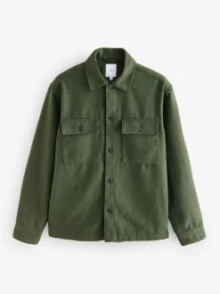Next Twin Pocket Shacket Overshirt with Wool^ Blazers & Formal Jackets