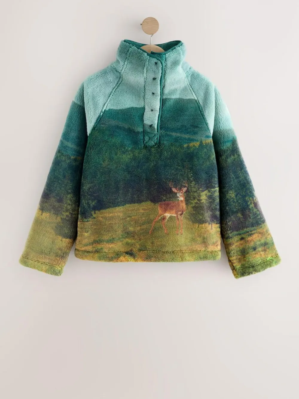 Next Printed Borg Fleece Top^Women Loungewear|Hoodies & Sweatshirts
