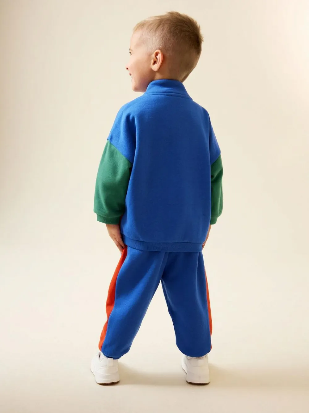 Next Funnel Neck Zip Sweat and Joggers Set (3mths-7yrs)^BOY Newborn Clothing|Sweatshirts & Hoodies