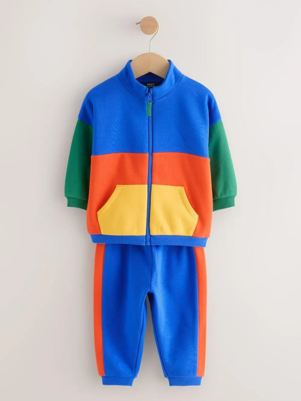 Next Funnel Neck Zip Sweat and Joggers Set (3mths-7yrs)^BOY Newborn Clothing|Sweatshirts & Hoodies