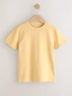 Outlet Next Green/Blue/Yellow/Purple Regular Fit Short Sleeves T-Shirts 4 Pack (3-16yrs)