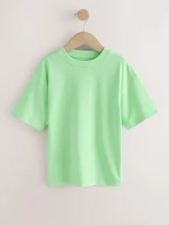 Best Next Green/Blue/Yellow/Purple Relaxed Fit Short Sleeves T-Shirts 4 Pack (3-16yrs)