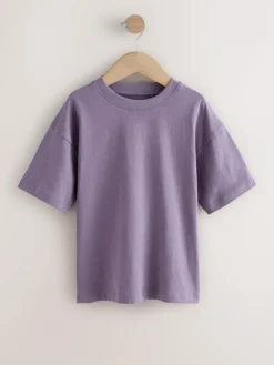 Best Next Green/Blue/Yellow/Purple Relaxed Fit Short Sleeves T-Shirts 4 Pack (3-16yrs)
