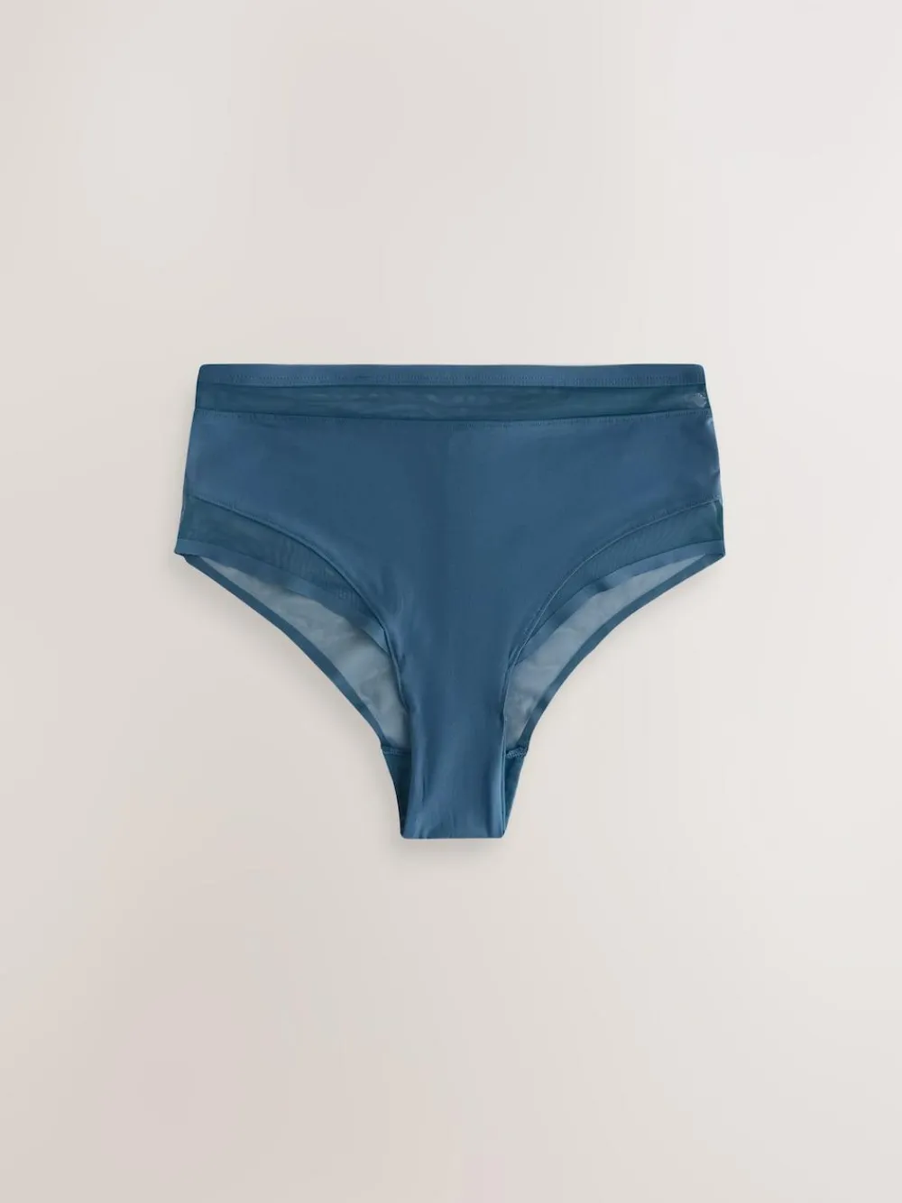 Next Mesh Trim High Waist High Leg Knickers 3 Pack^Women Panties|All Lingerie