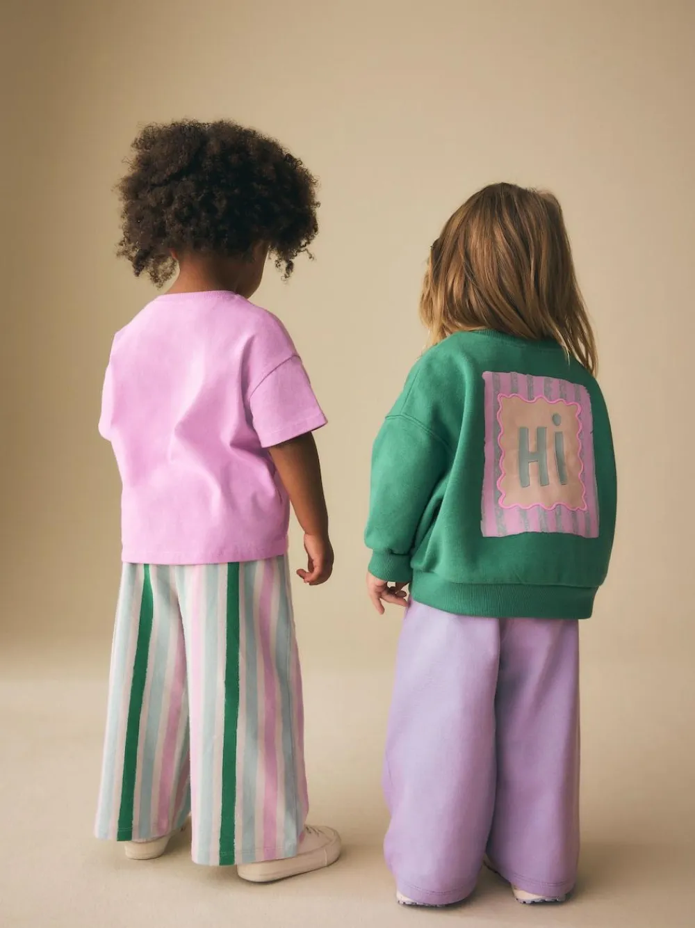 Discount Next Top & Trousers Set 2 Pack (3mths-7yrs) Green/Pink