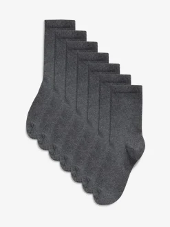 Outlet Next 7 Pack Cotton Rich Socks Grey