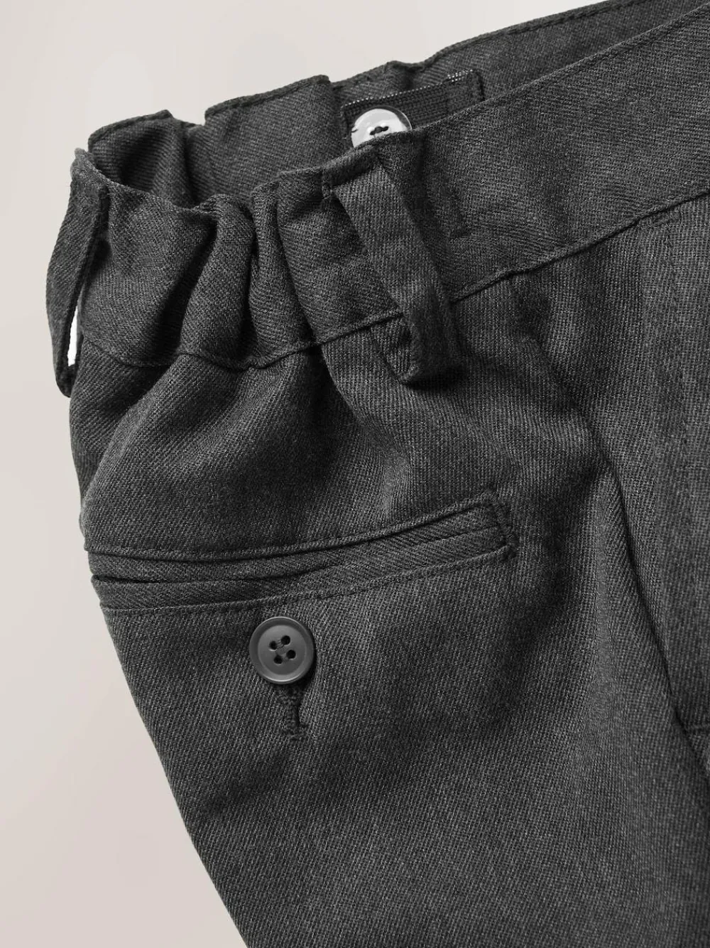 New Next 2 Pack Flat Front School Shorts (3-14yrs) Grey