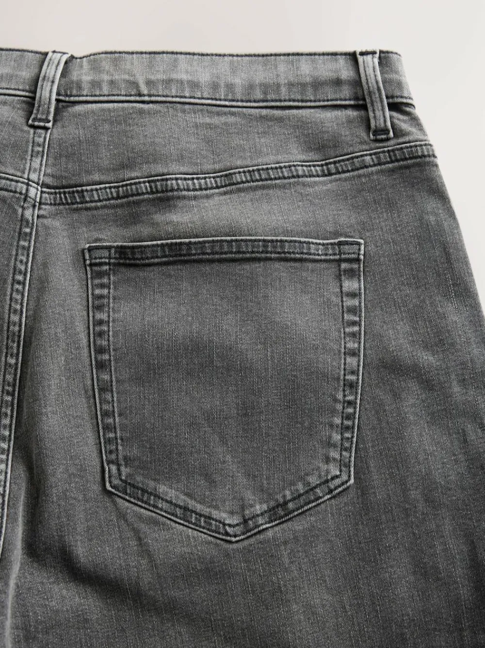 Next Grey Barrel Fit Classic Stretch Jeans