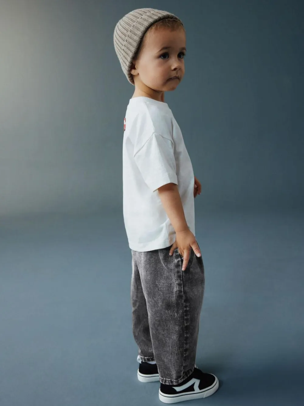 New Next Barrel Jeans (3mths-7yrs) Grey