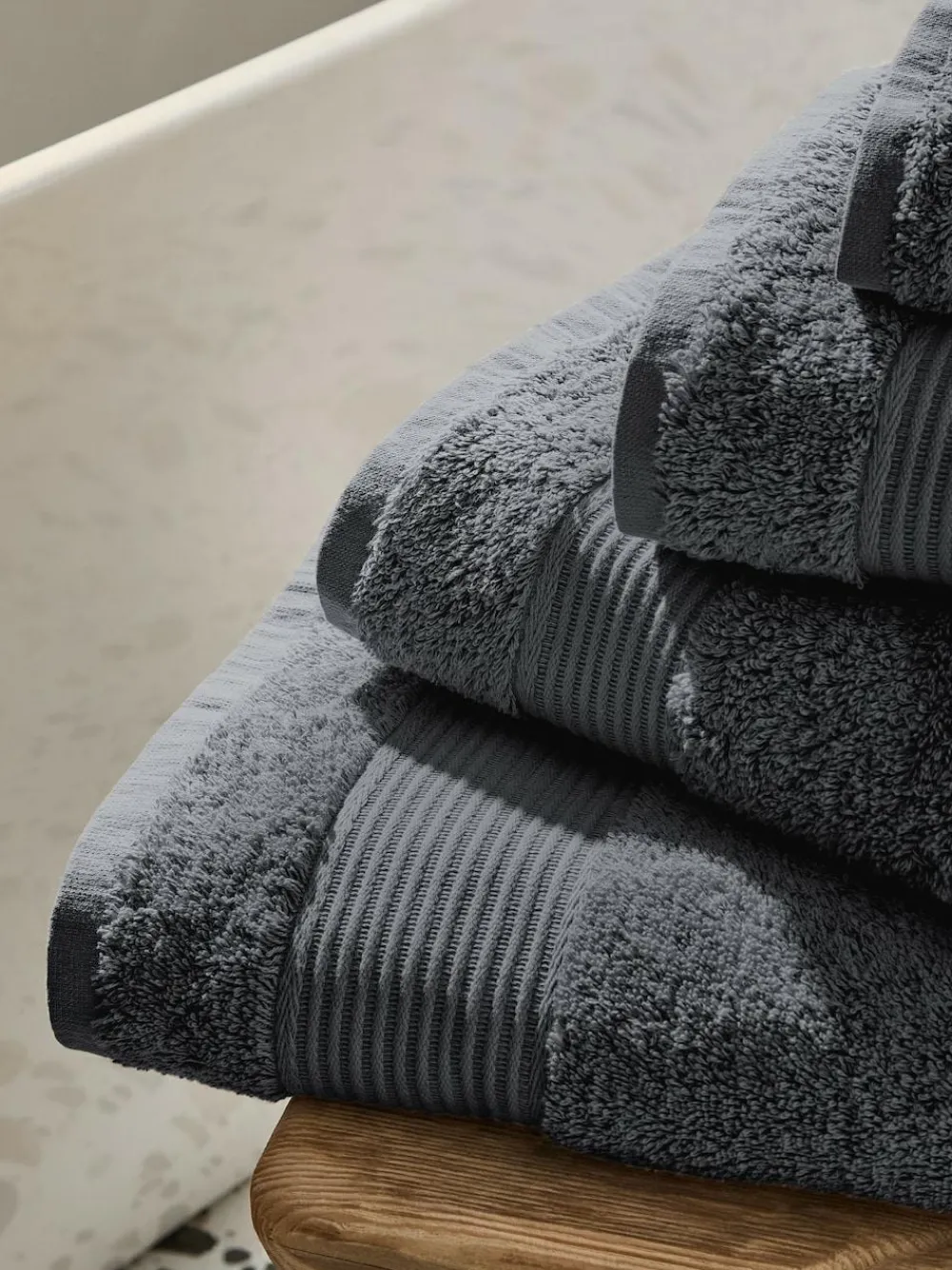 Next Grey Charcoal Egyptian Cotton Towel^ Towels & Bathmats