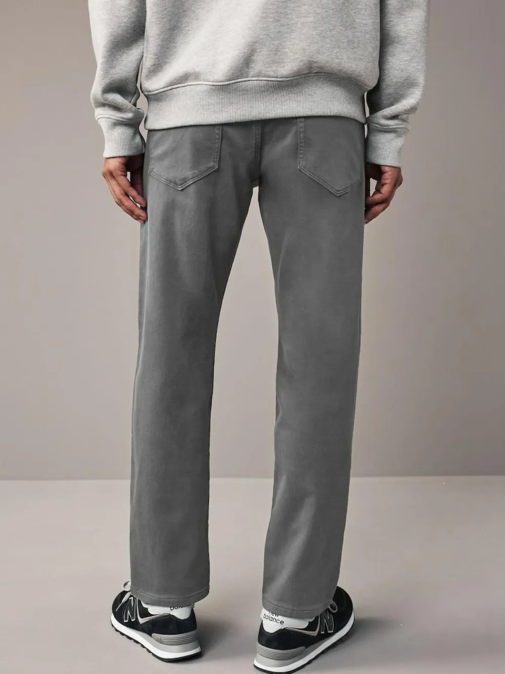 Hot Next Grey Charcoal Slim Fit Comfort Stretch Jeans
