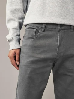 Hot Next Grey Charcoal Slim Fit Comfort Stretch Jeans
