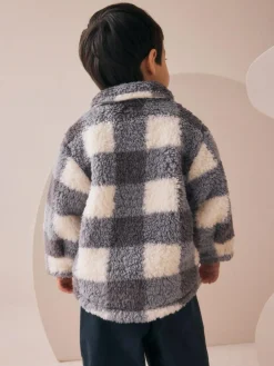 Next Borg Fleece Shacket (3mths-7yrs)^BOY Sweatshirts & Hoodies|Coats, Jackets & Pramsuits