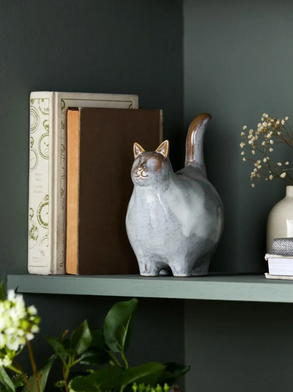 Next Grey Chester the Cat Ornament^ Ornaments
