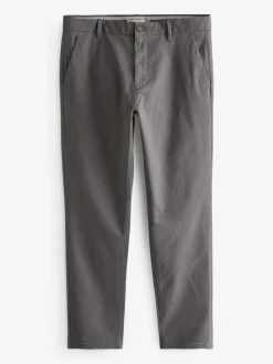Next Grey Dark Slim Fit Stretch Chinos Trousers^ Pants & Chinos