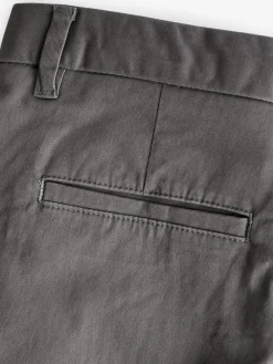 Next Grey Dark Slim Fit Stretch Chinos Trousers^ Pants & Chinos