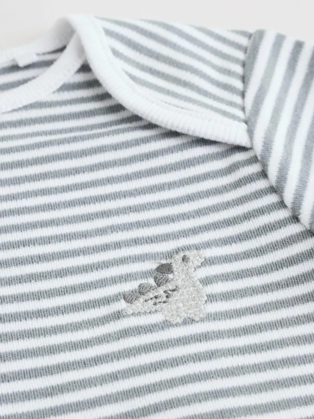 Next Grey Dinosaur Short Sleeve Baby Bodysuits 5 Pack^BOY Bodysuits & Vests|Vests