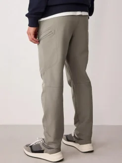 Clearance Next DryTech Slim Fit Tech Stretch Utility Cargo Trousers Grey