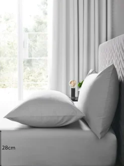 Hot Next Grey Easy Care Polycotton Fitted Sheet