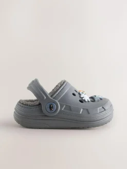 New Next Grey Halloween Warm Lined Slipper Clogs