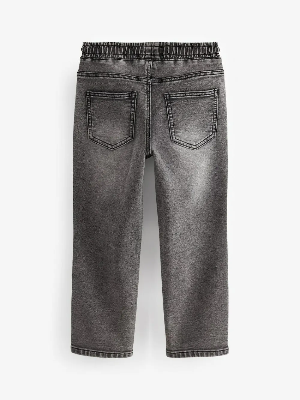 Sale Next Loose Fit Stretch Elasticated Waist Jeans (3-16yrs) Grey