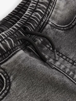 Sale Next Loose Fit Stretch Elasticated Waist Jeans (3-16yrs) Grey
