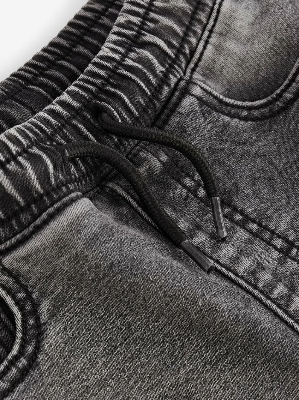Sale Next Loose Fit Stretch Elasticated Waist Jeans (3-16yrs) Grey