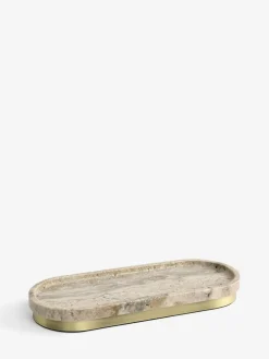 Next Grey Marble N. Premium Storage Tray^ Bathroom Accessories