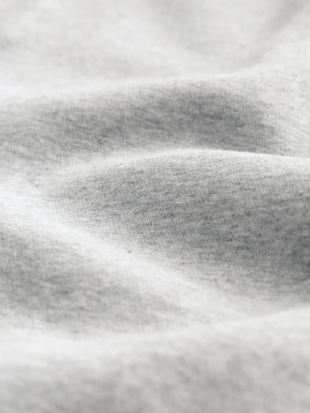 Hot Next Grey Marl Regular Fit Heavyweight Cotton Rich Jersey Hoodie
