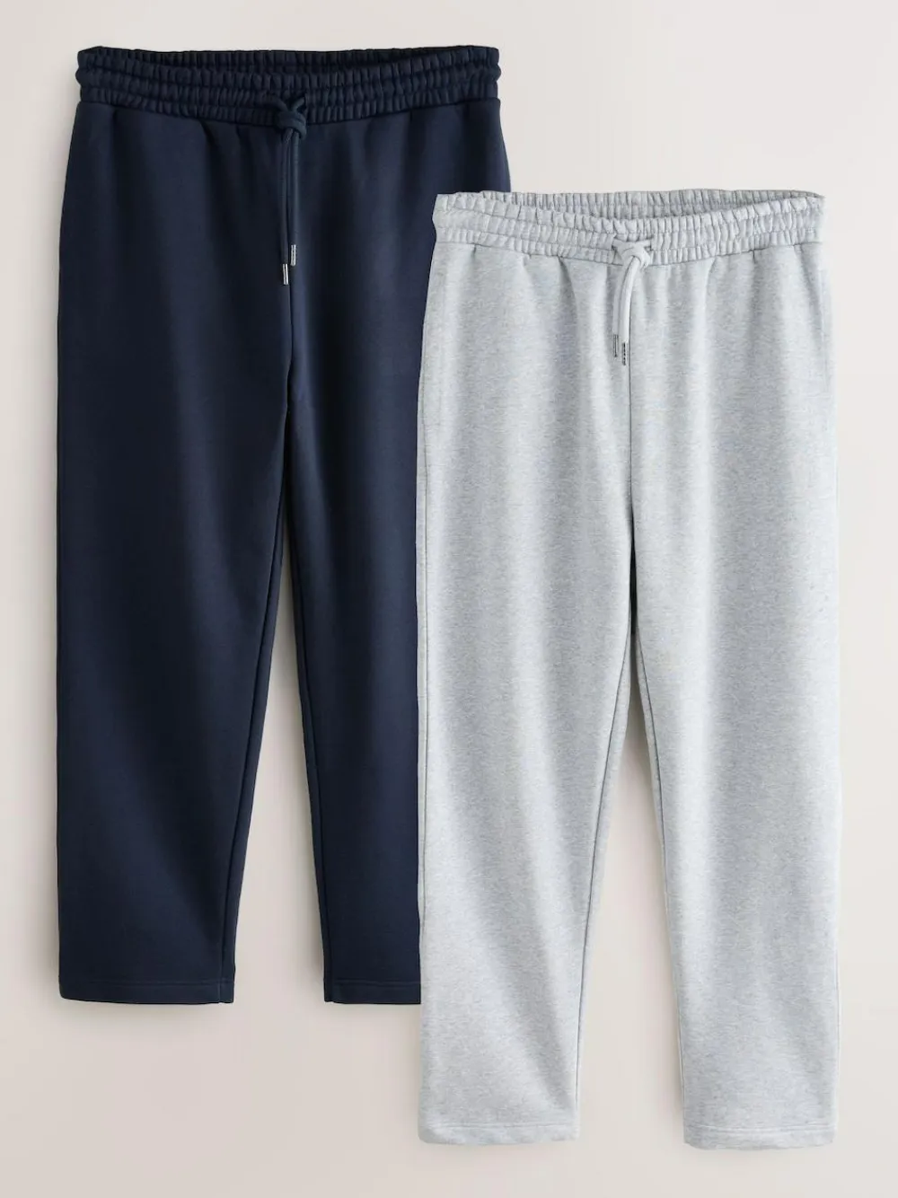 Next Straight Fit Brushback Heavyweight 2 Pack Joggers^ Joggers|Joggers