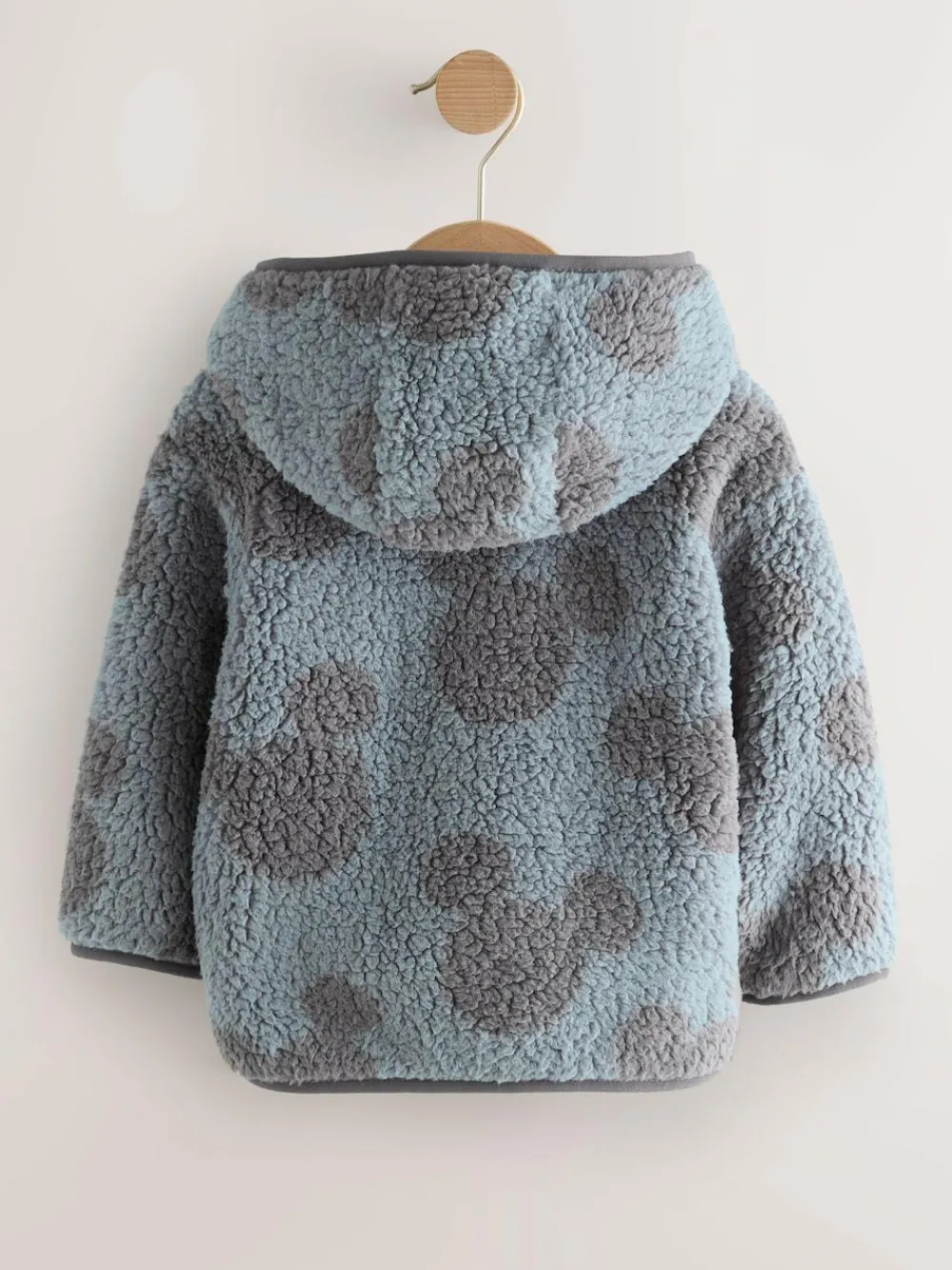 Clearance Next Grey Mickey Mouse Fleece Zip Through Hooded Jacket (3mths-8yrs)