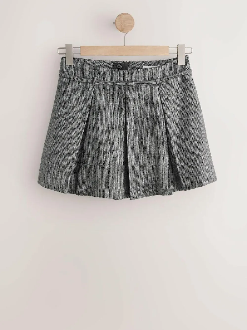 Online Next Grey Mini Kilt Skirt With Wool