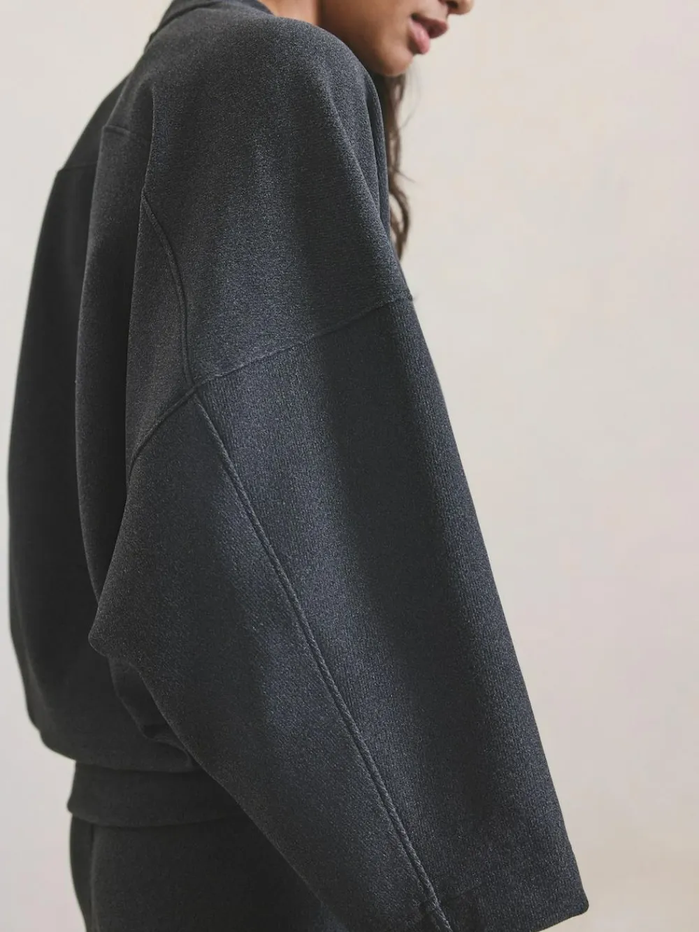 Next Grey N.Premium Brushed Wide Sweatshirt^Women Hoodies & Sweatshirts