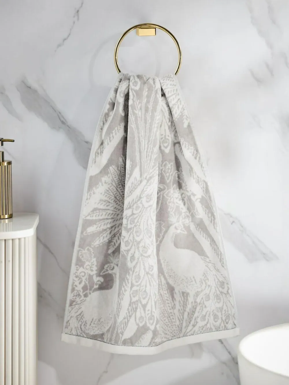 Clearance Next Grey Peacock Towel