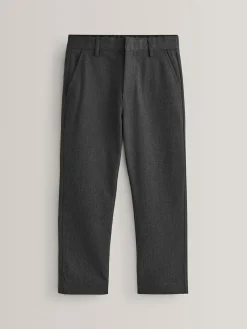 Next Plus Waist Straight Leg School Trousers (3-17yrs)^BOY Joggers|Tznius Pants