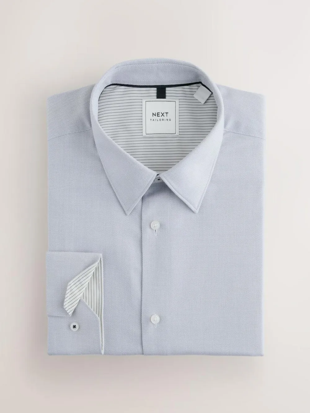 Discount Next Regular Fit Easy Care Single Cuff Smart Shirts 3 Pack Grey
