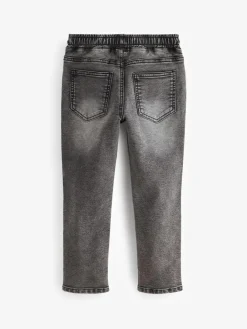 Online Next Regular Fit Stretch Elasticated Waist Jeans (3-16yrs) Grey