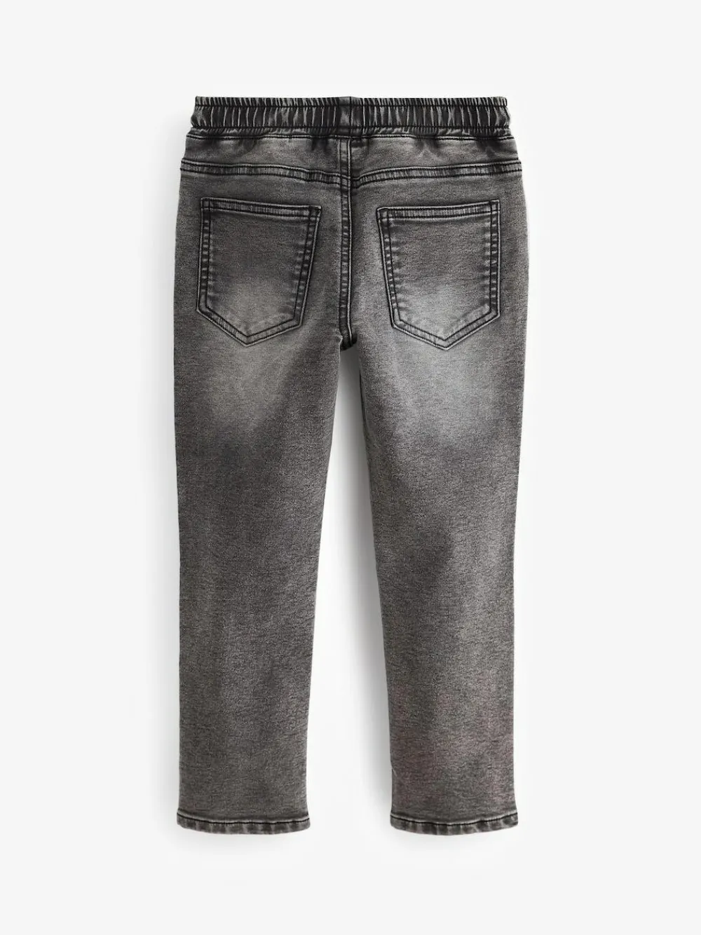 Online Next Regular Fit Stretch Elasticated Waist Jeans (3-16yrs) Grey
