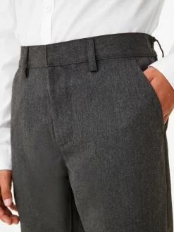 Next Regular Waist Straight Leg School Trousers (3-17yrs) Grey
