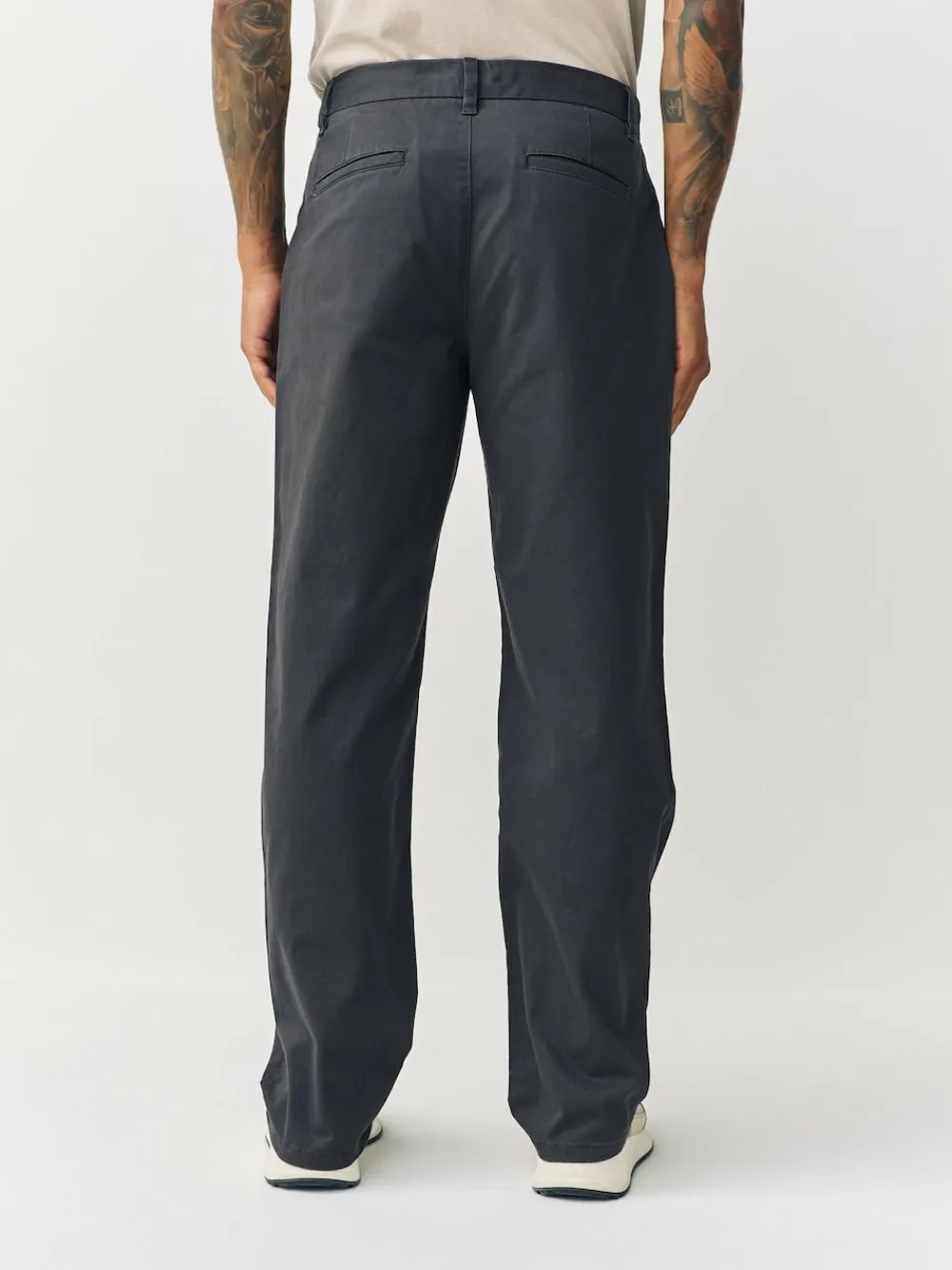 Best Next Grey Relaxed Fit Stretch Chinos Trousers