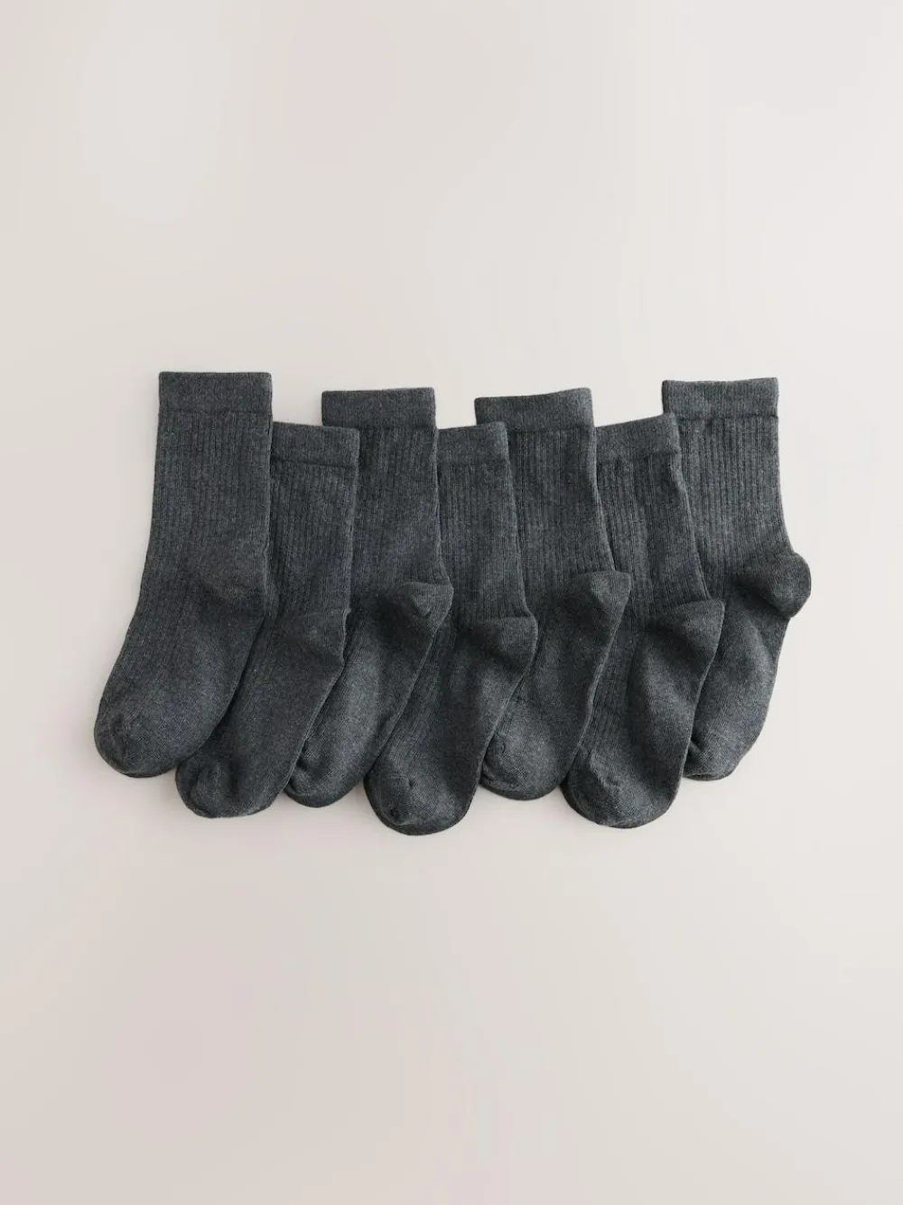 Next Ribbed Cotton Rich Socks 7 Pack^BOY Socks
