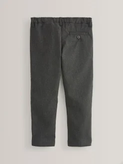 Best Next Skinny School Formal Stretch Pull On Waist Trousers (3-17yrs) Grey