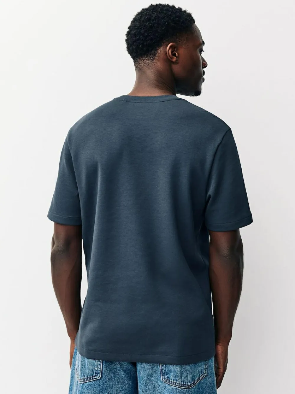 Discount Next Grey Slate Regular Fit Smart Soft Touch Heavyweight T-Shirt