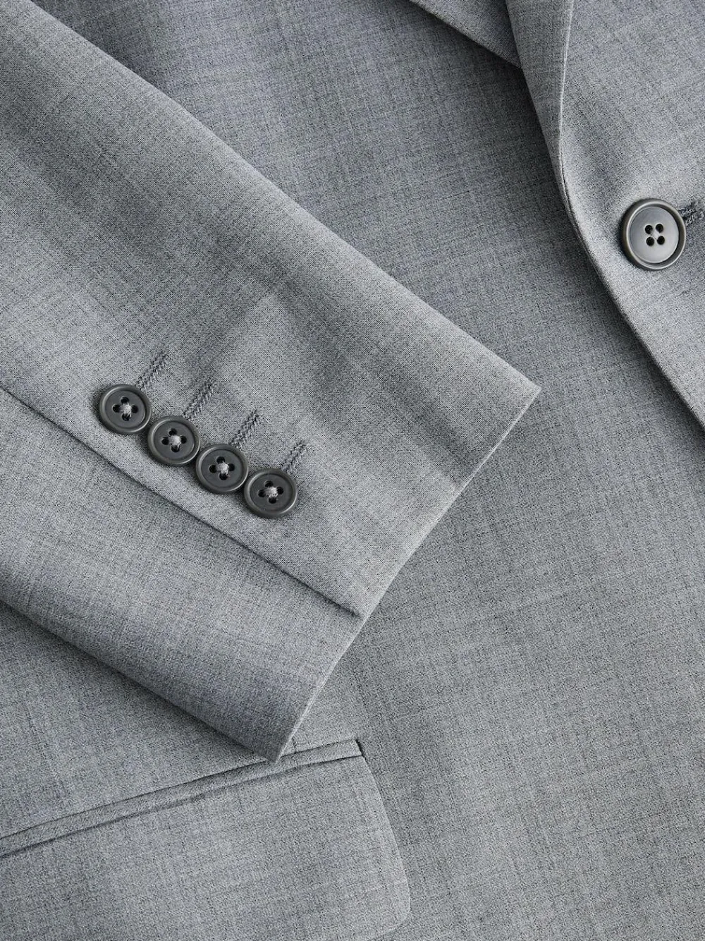 Outlet Next Slim Fit Wool Blend Motionflex Suit Jacket Grey