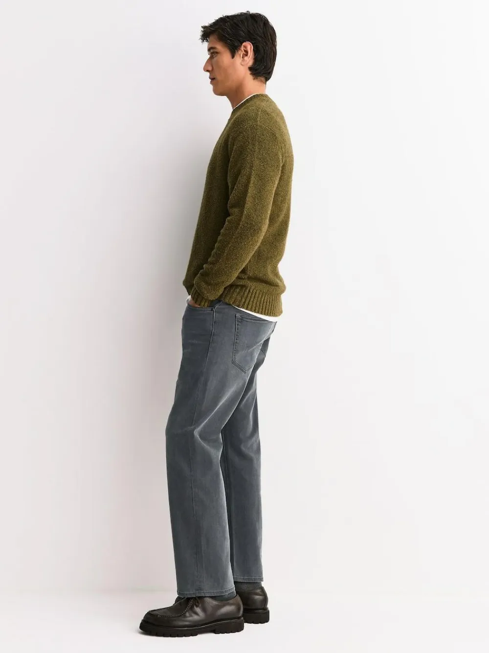 Next Grey Straight Fit Motionflex Jeans^ Jeans|Jeans