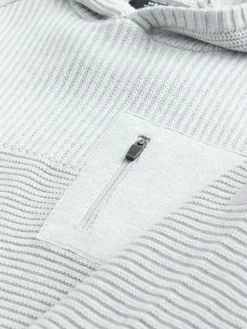Sale Next Grey Utility Knitted Hoodie (3-16yrs)
