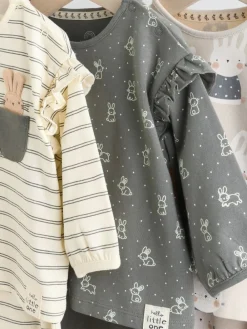 Discount Next Grey/Cream Character Long Sleeve Top And Leggings Set 6 Piece (0mths-3yrs)