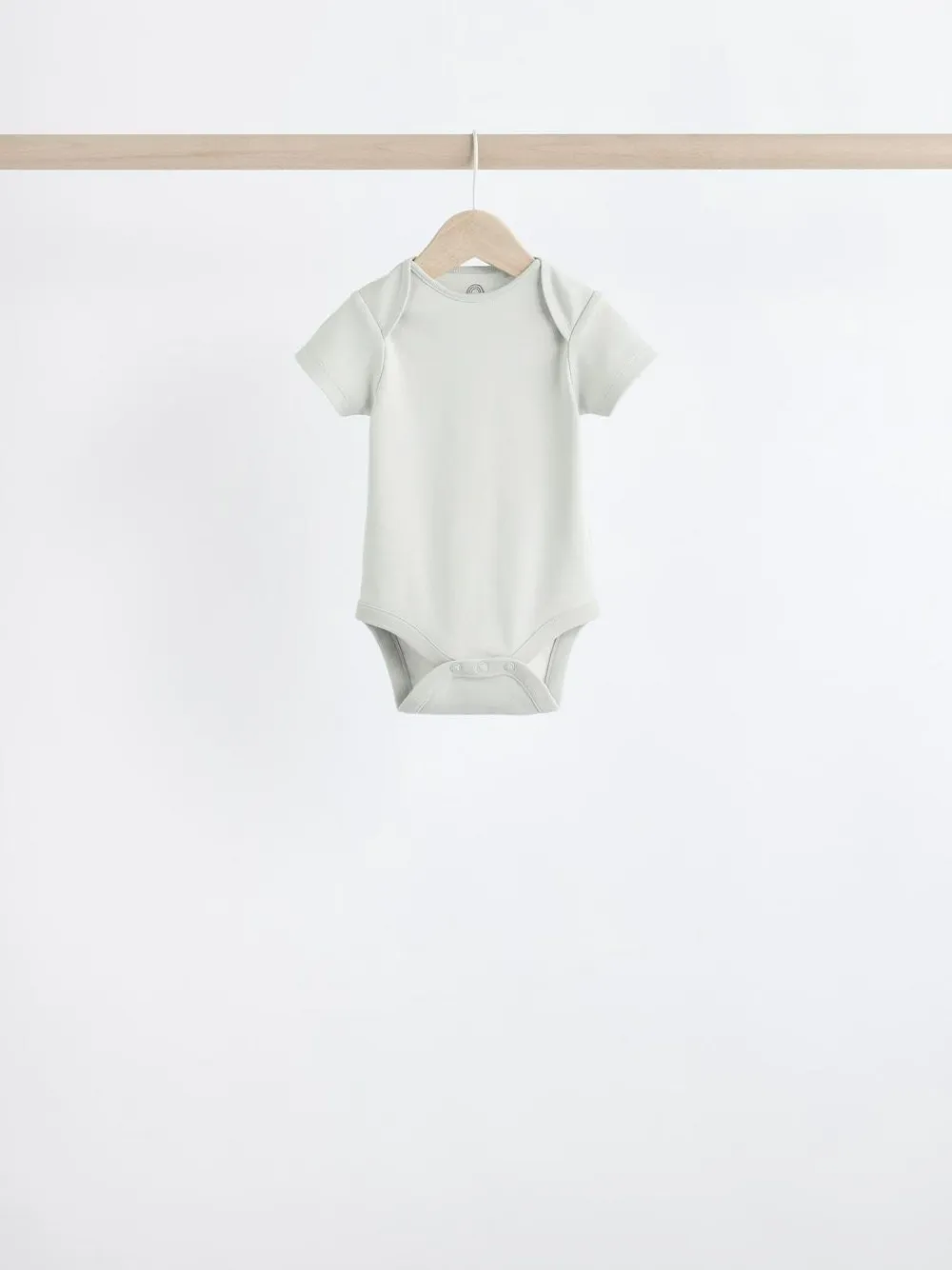 Next Grey/White Short Sleeve Bodysuits 5 Pack^BOY Bodysuits & Vests|Vests