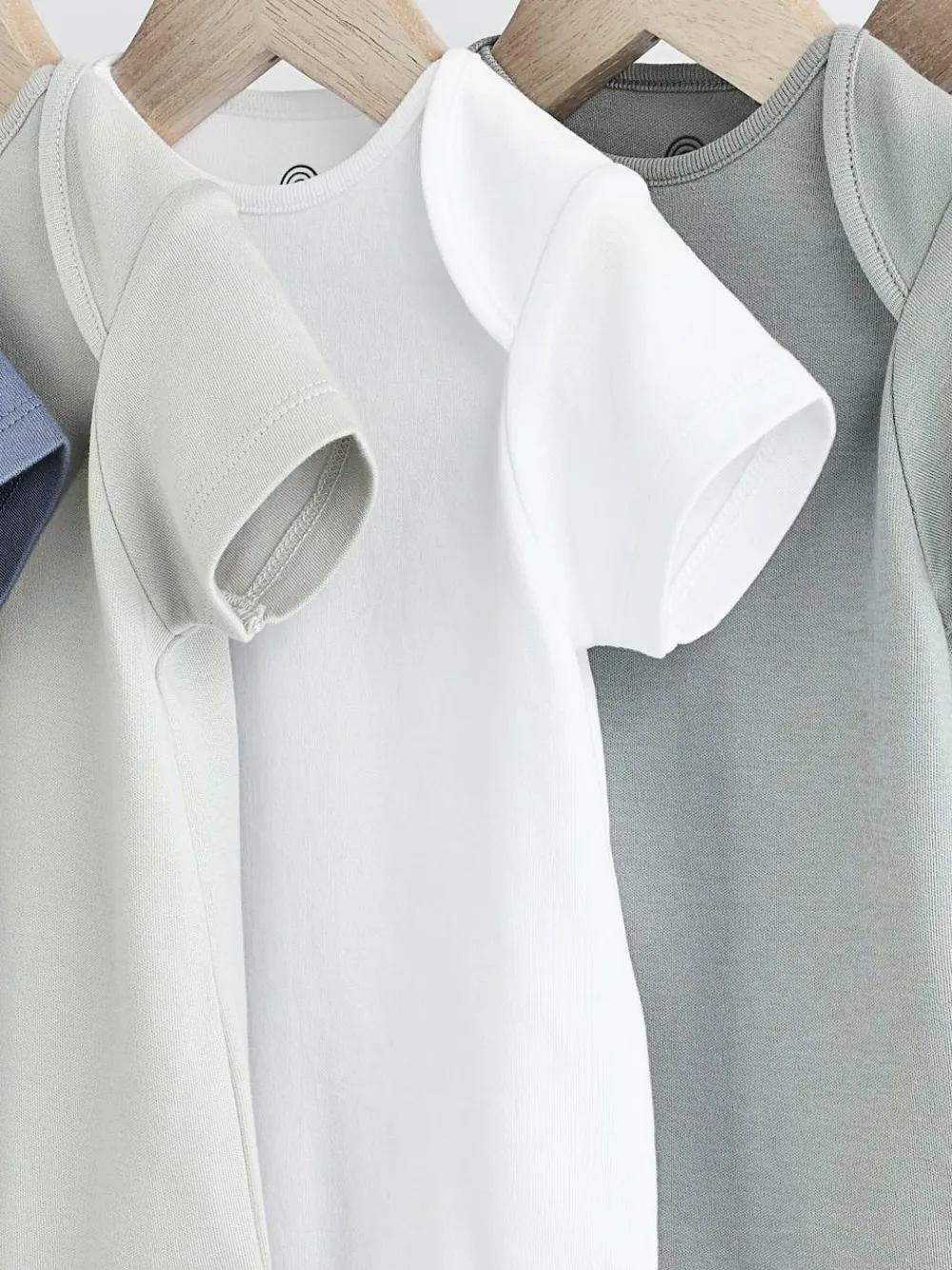 Next Grey/White Short Sleeve Bodysuits 5 Pack^BOY Bodysuits & Vests|Vests