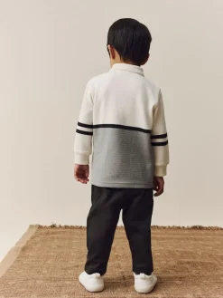 Next Long Sleeve Polo Shirt And Joggers Set (3mths-7yrs)^BOY Tops|Sets & Outfits